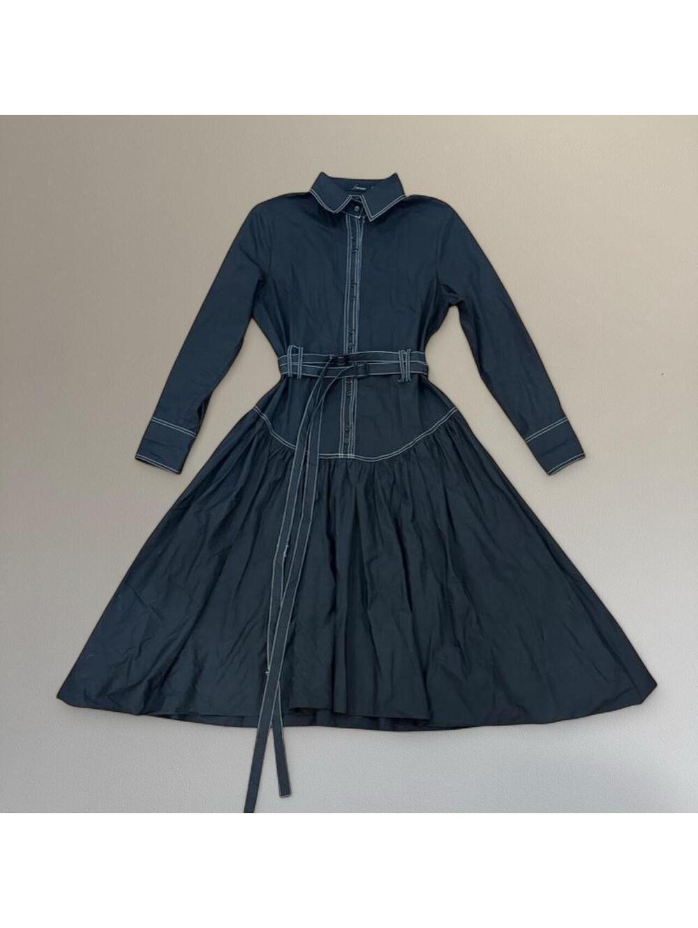 Drop waist bubble hem midi dress. Best fits a size M.